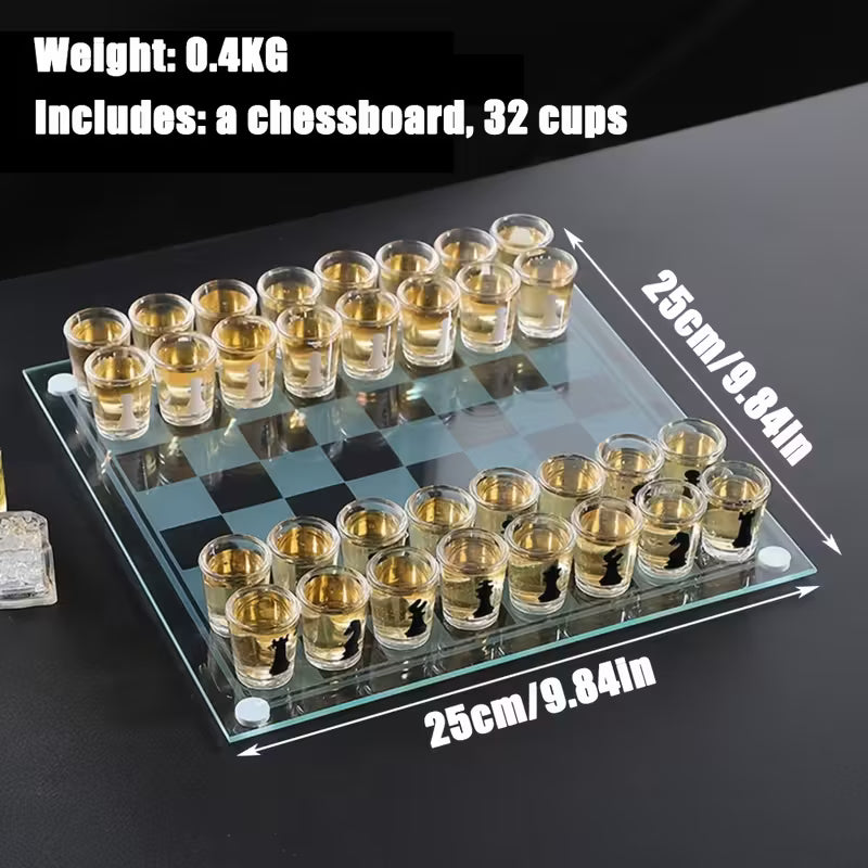 Bar Drinking Games Chess Game Set 25x25cm