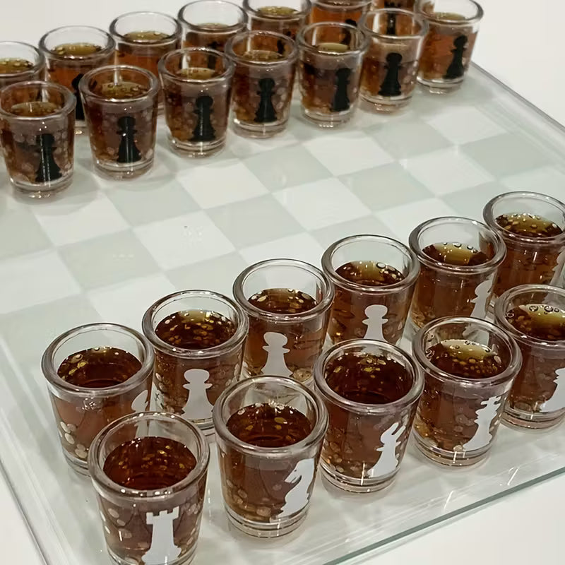 Bar Drinking Games Chess Game Set 25x25cm