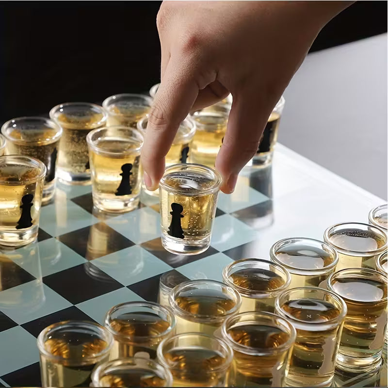 Bar Drinking Games Chess Game Set 25x25cm