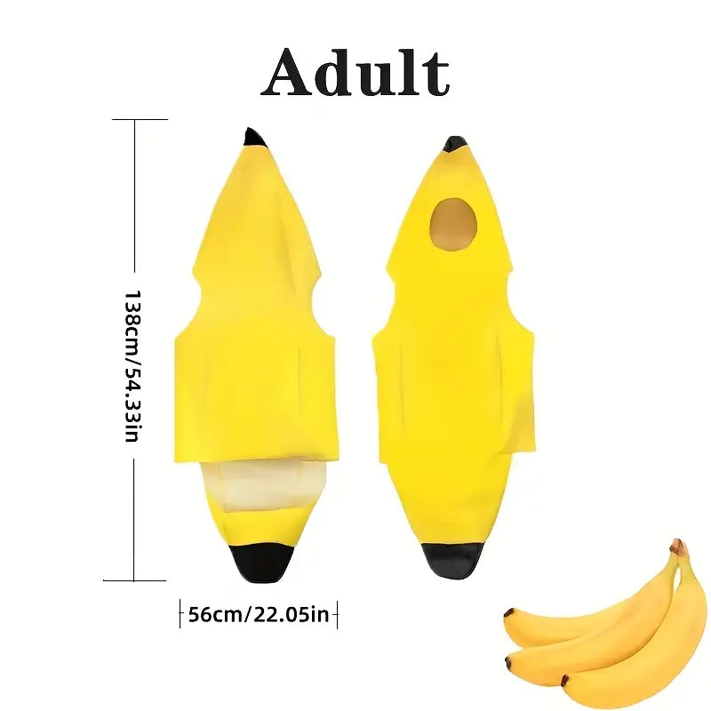 Child/Adult Banana Cosplay Сostume