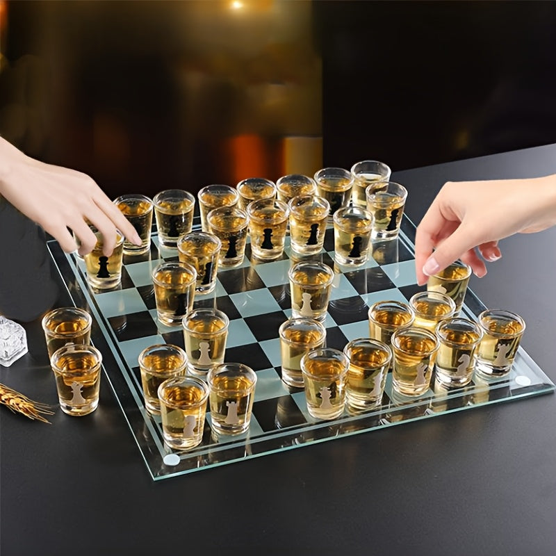 Bar Drinking Games Chess Game Set 25x25cm